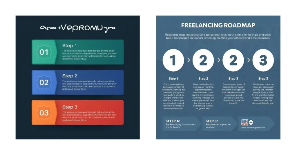 Infographic Roadmap: Step 1 Step 2 Step 3
